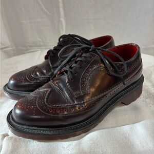 Dr. Martens Very Rare Made in England Elizabeth Brogues Arcadia Cherry US 5